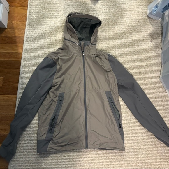 Lululemon light jacket. Tan and grey. Men’s small. - Picture 1 of 5